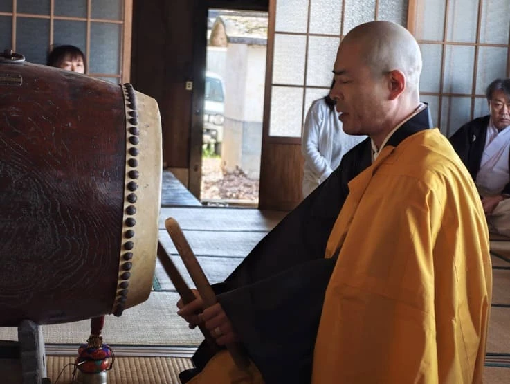 法要後の境内